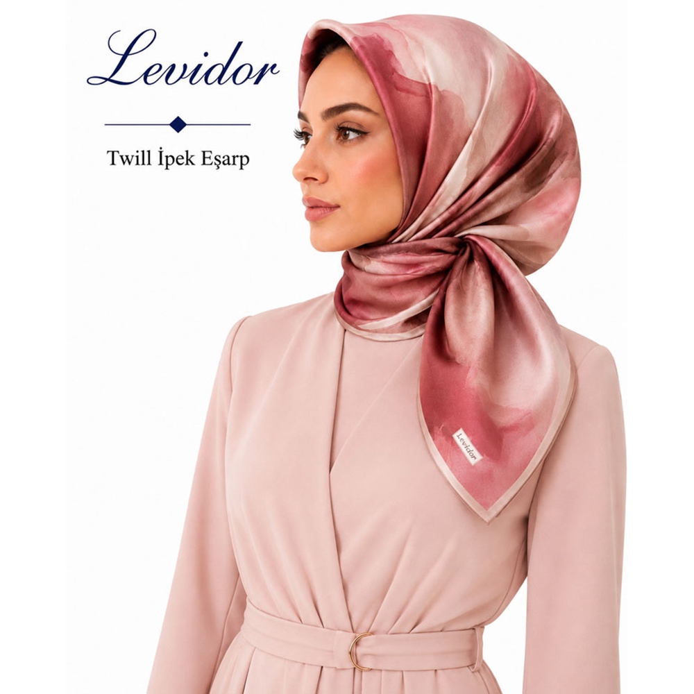 Levidor Twill İpek Eşarp 2129