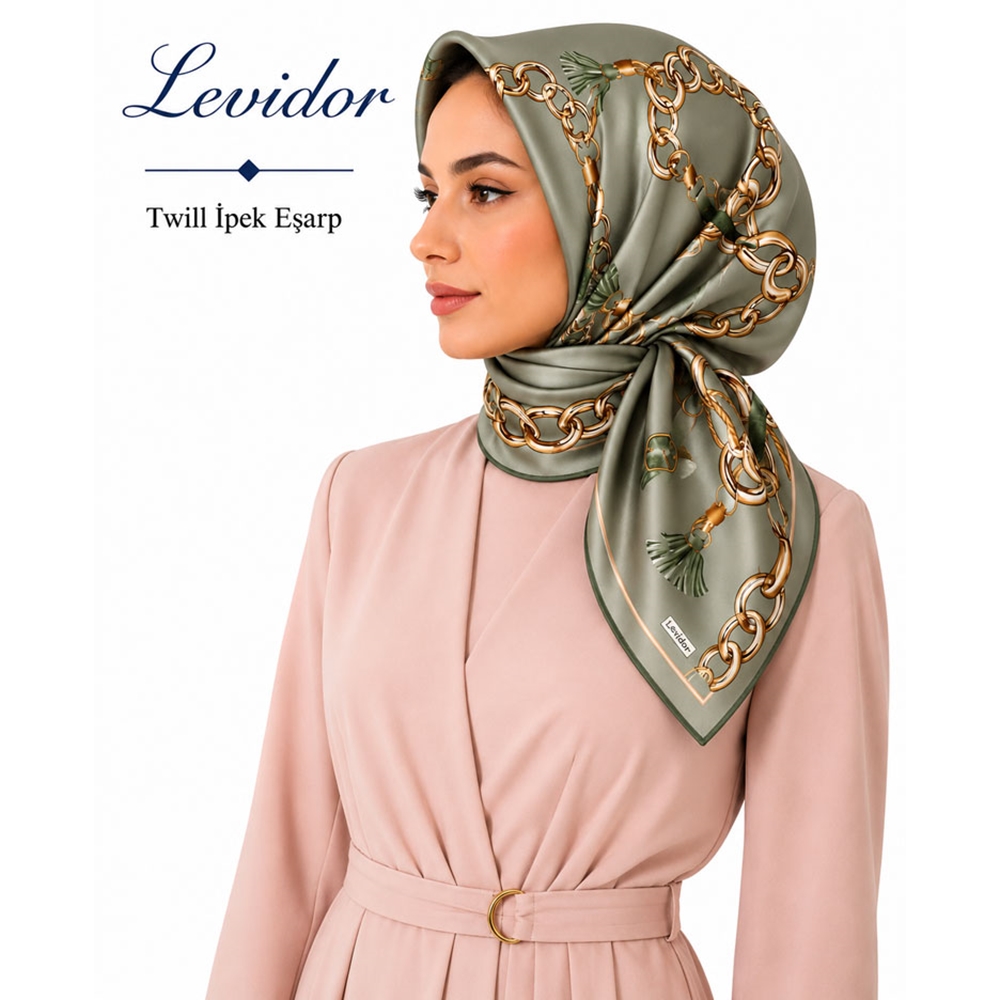 Levidor Twill İpek Eşarp 2139