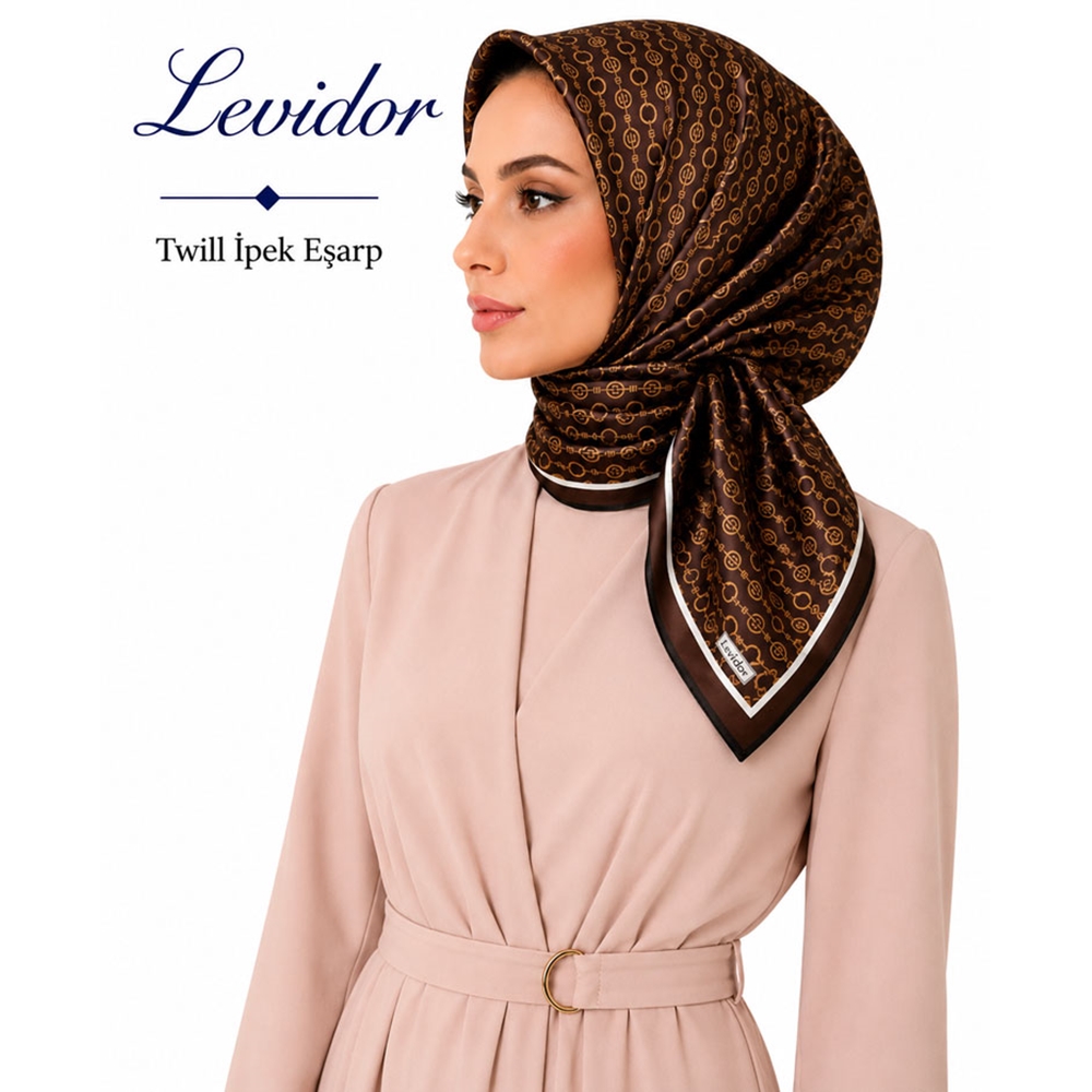 Levidor Twill İpek Eşarp 2141