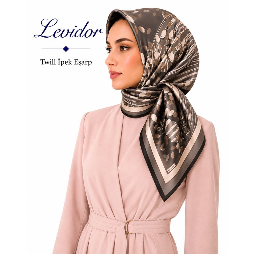 Levidor Twill İpek Eşarp 2201