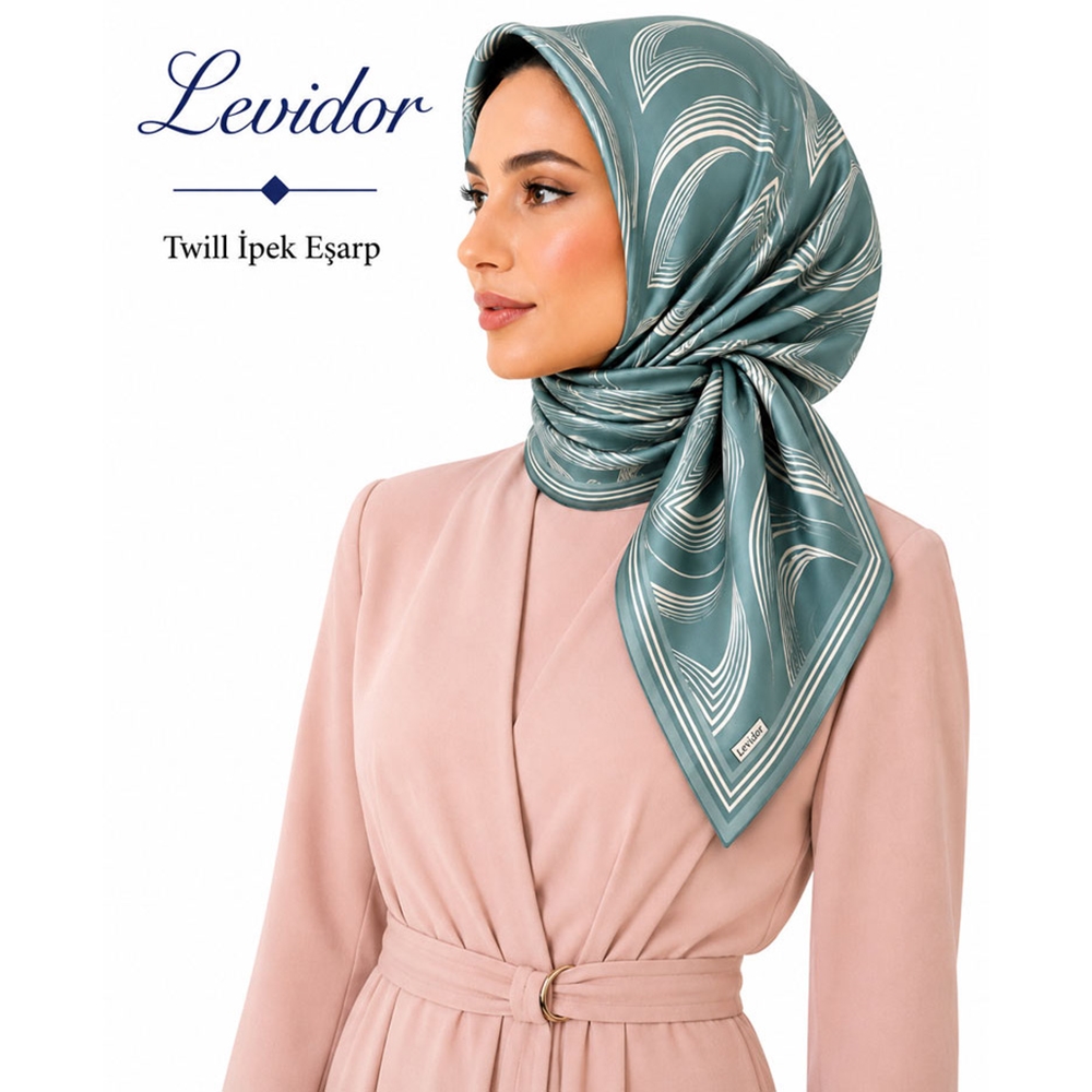 Levidor Twill İpek Eşarp 2248