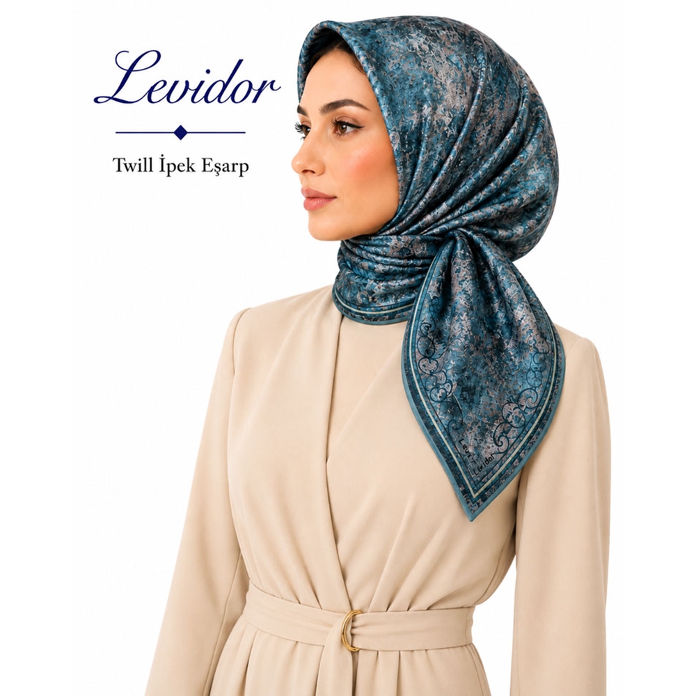 Levidor Twill İpek Eşarp 2255