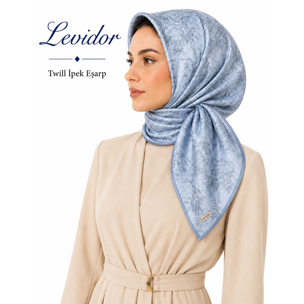 Levidor Twill İpek Eşarp 2391