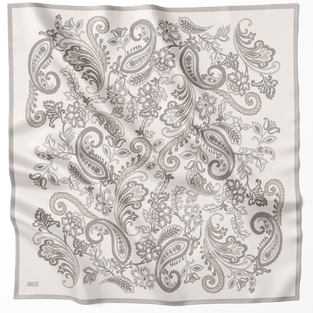 Belli Twill Saf İpek Eşarp - 2025-2026 Sonbahar-Kış 4207D (T)