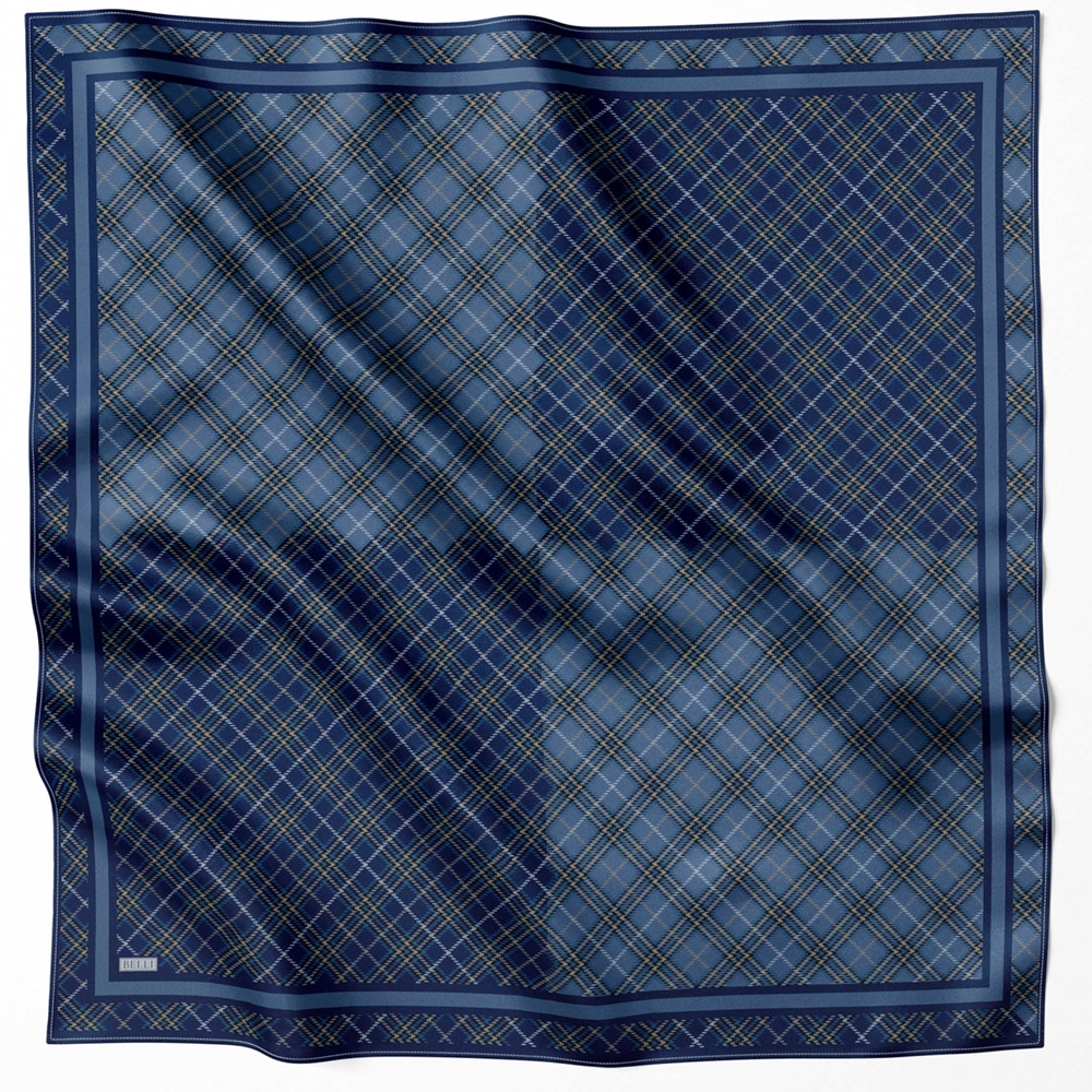 Belli Twill Nostalji Saf İpek Eşarp 4218D (T)