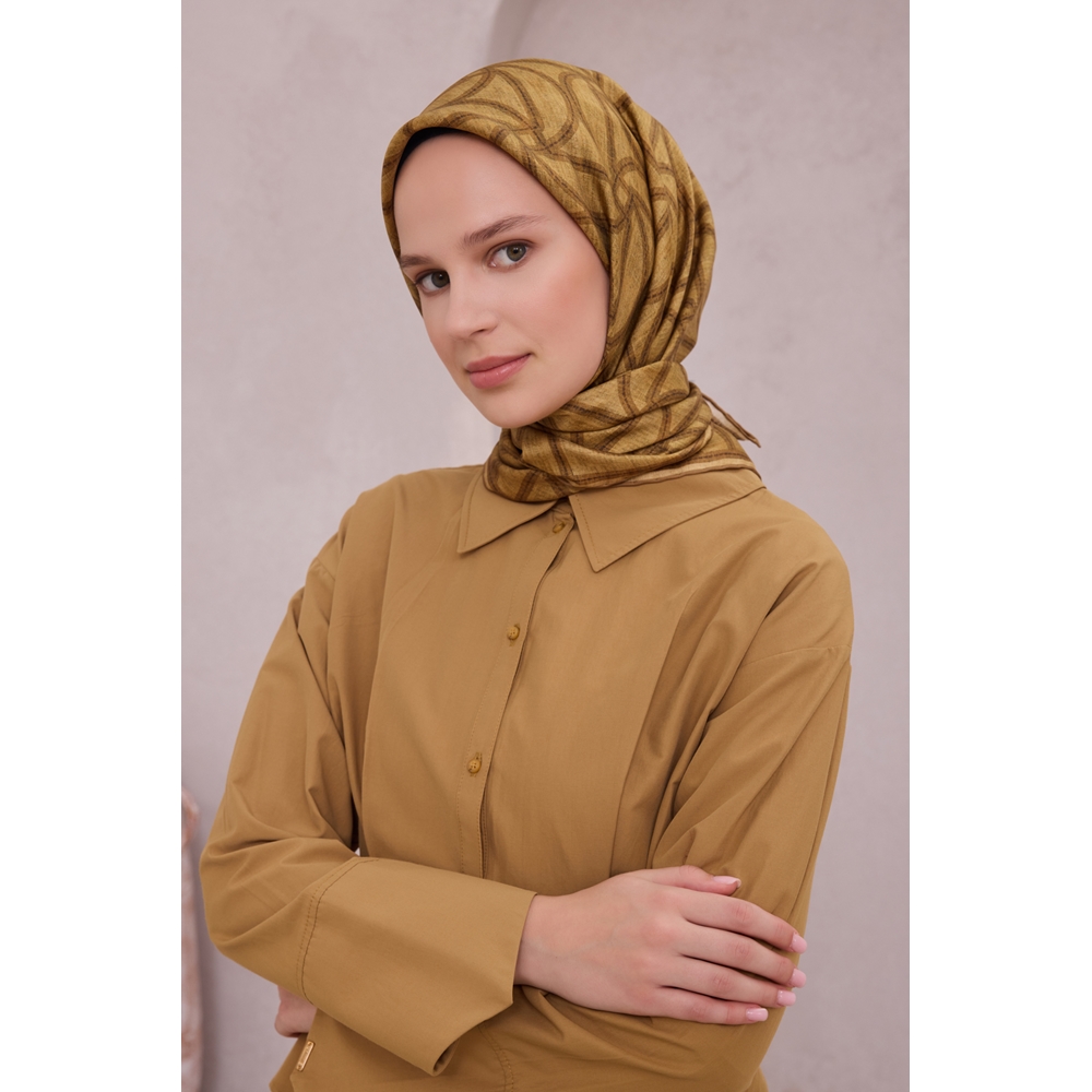 Belli Twill Saf İpek Eşarp - 2025-2026 Sonbahar-Kış 4221D (T)