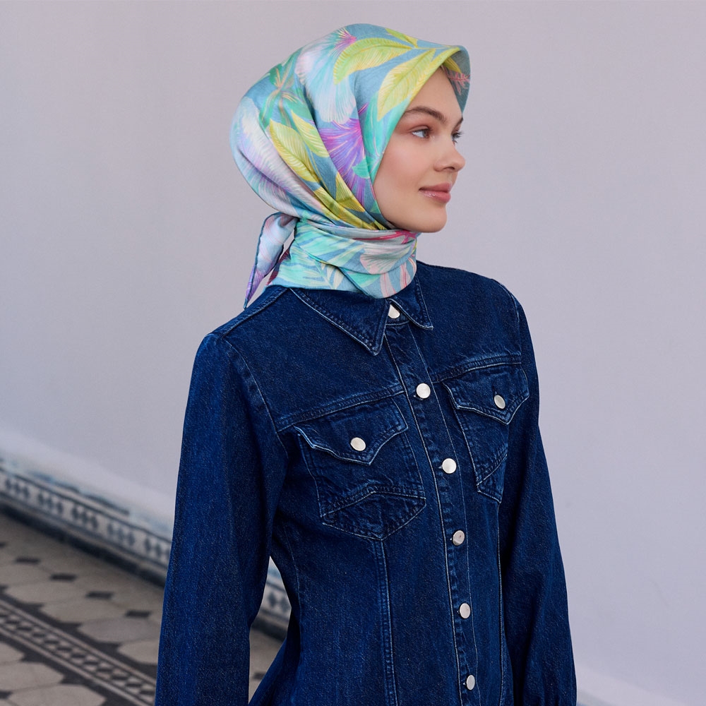 Belli Twill Saf İpek Eşarp - 2025-2026 Sonbahar-Kış 4225D (T)