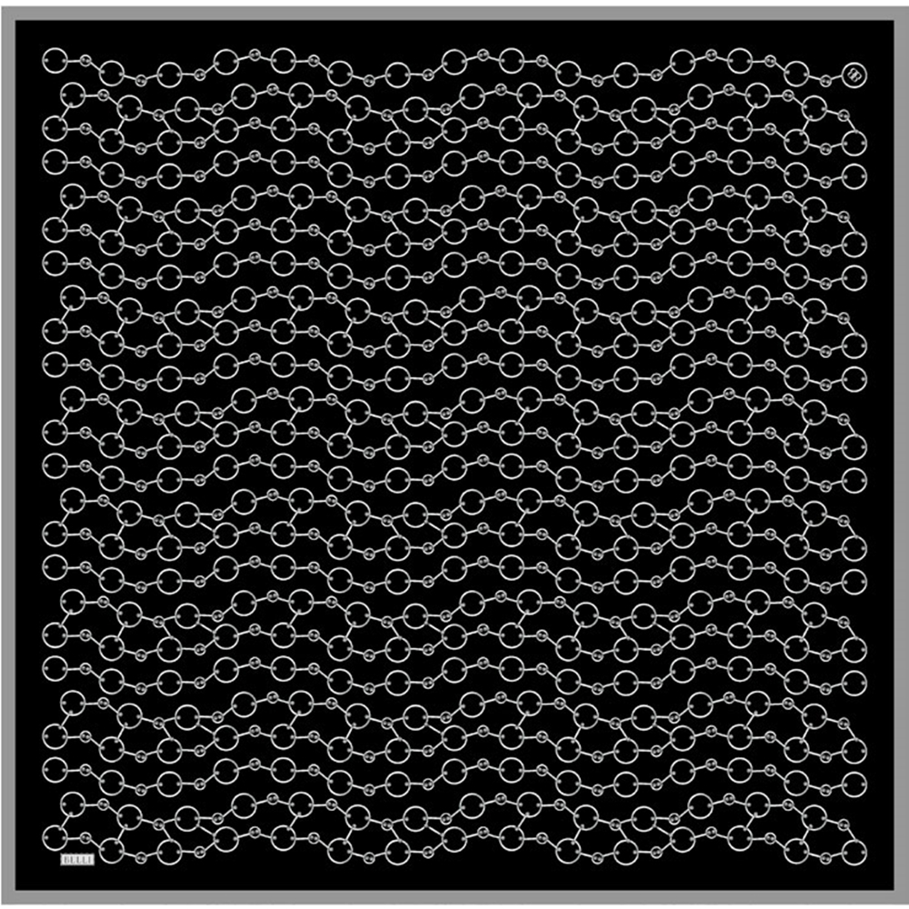 Belli Twill Saf İpek Eşarp 2025 Yaz Sezonu 4109D (T) - Renk-01