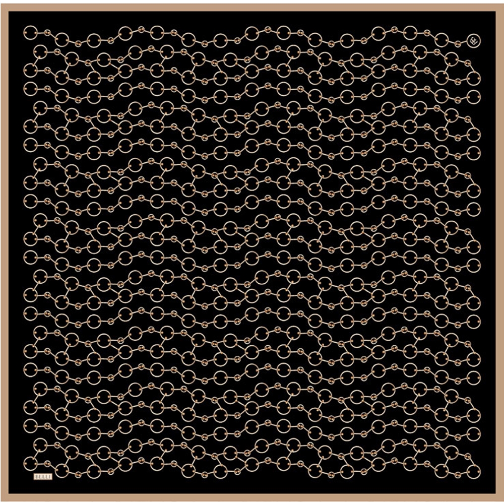 Belli Twill Saf İpek Eşarp 2025 Yaz Sezonu 4109D (T) - Renk-01