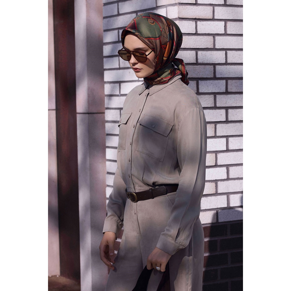 Belli Twill Saf İpek Eşarp - 2026-2027 Sonbahar-Kış 4400D (T)