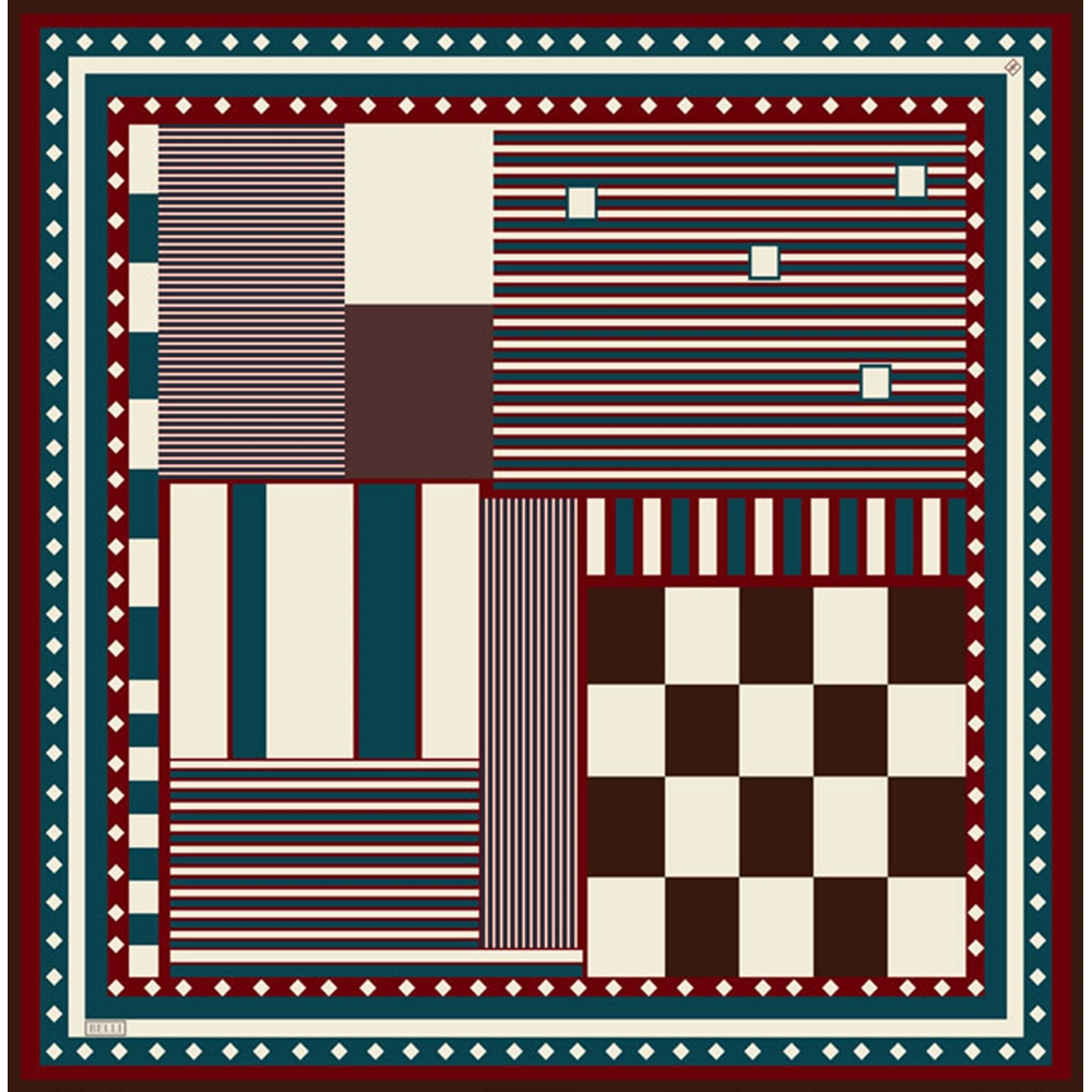 Belli Twill Saf İpek Eşarp - 2026-2027 Sonbahar-Kış 4401D (T)