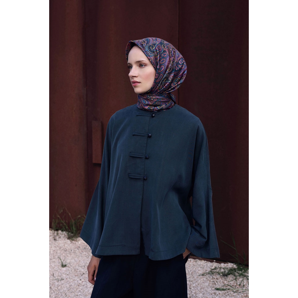 Belli Twill Saf İpek Eşarp - 2026-2027 Sonbahar-Kış 4404D (T)