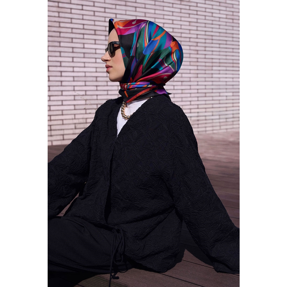 Belli Twill Saf İpek Eşarp - 2026-2027 Sonbahar-Kış 4410D (T)