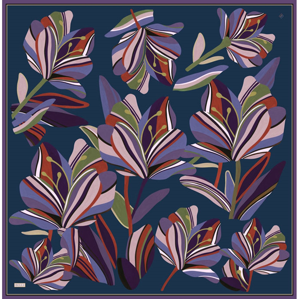 Belli Twill Saf İpek Eşarp - 2026-2027 Sonbahar-Kış 4410D (T)