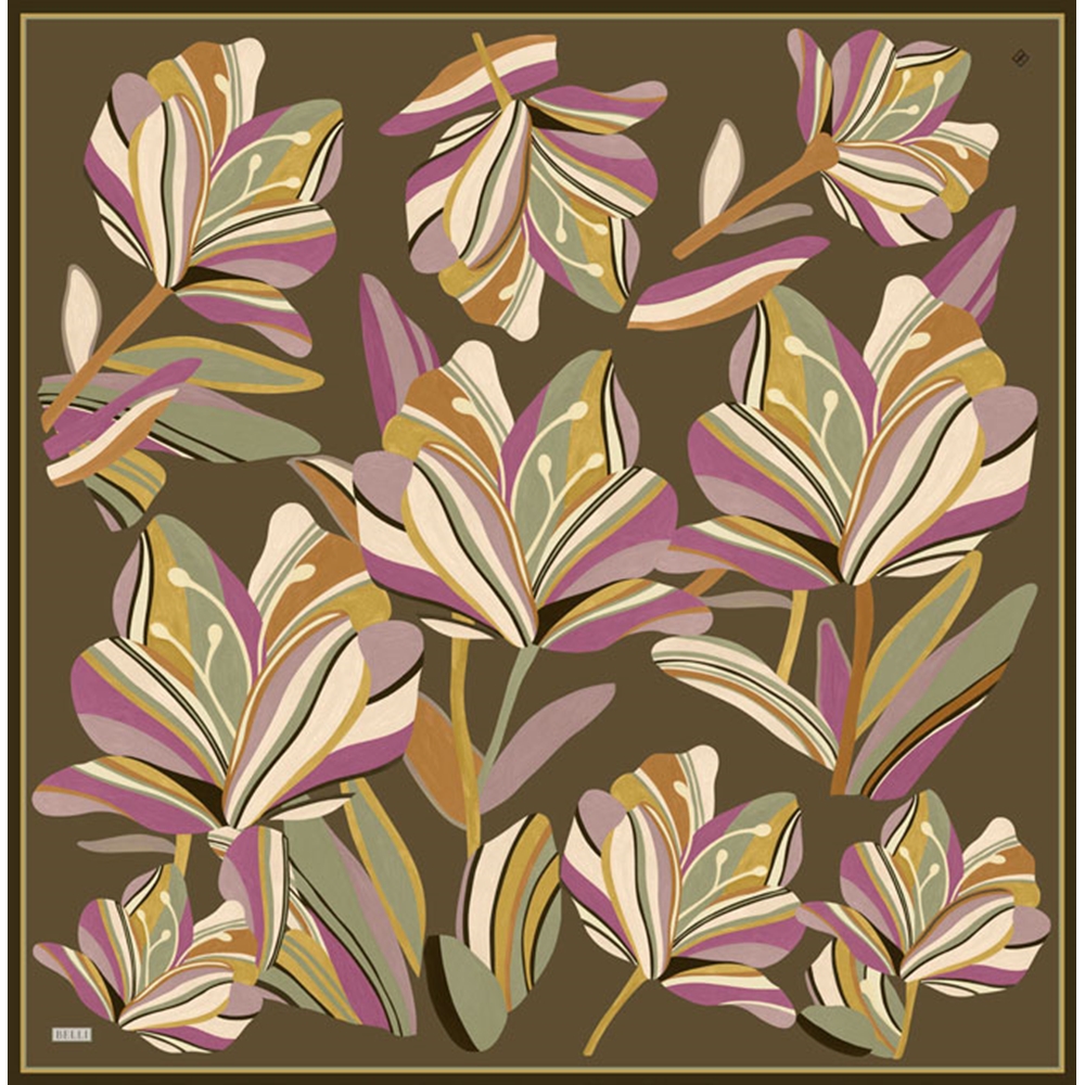 Belli Twill Saf İpek Eşarp - 2026-2027 Sonbahar-Kış 4410D (T)