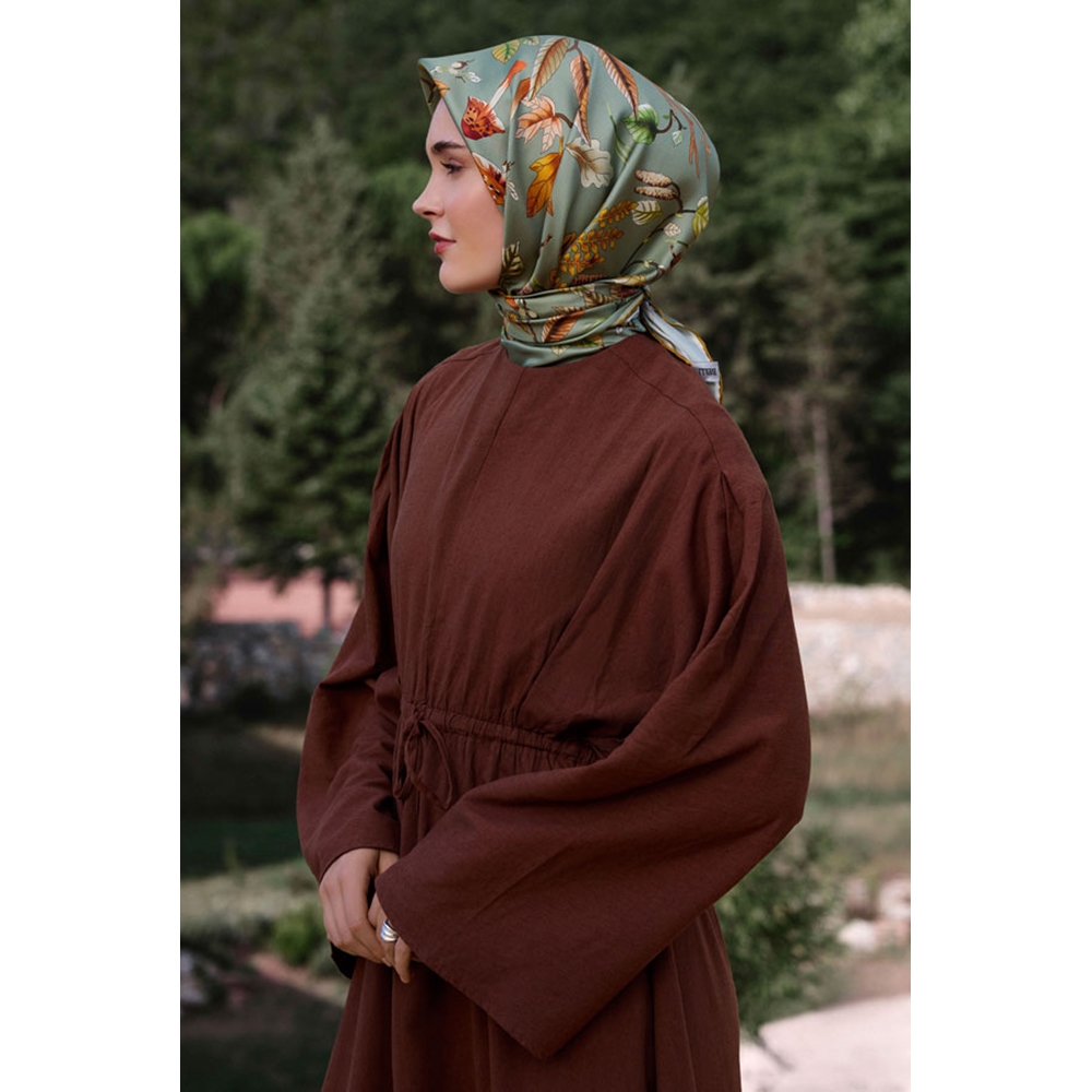 Belli Twill Saf İpek Eşarp - 2026-2027 Sonbahar-Kış 4412D (T)