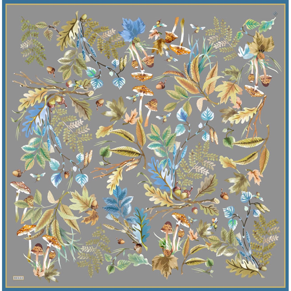 Belli Twill Saf İpek Eşarp - 2026-2027 Sonbahar-Kış 4412D (T)