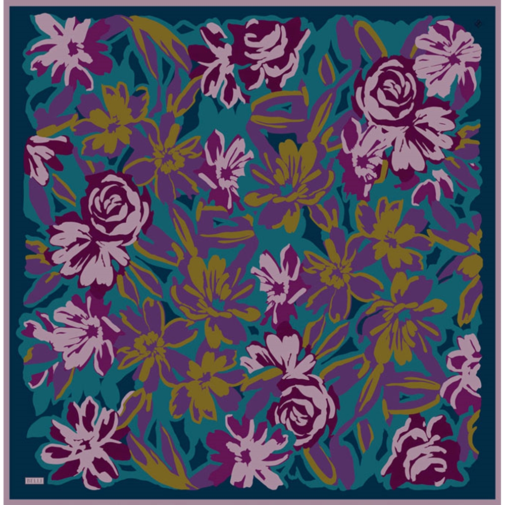 Belli Twill Saf İpek Eşarp - 2026-2027 Sonbahar-Kış 4416D (T)
