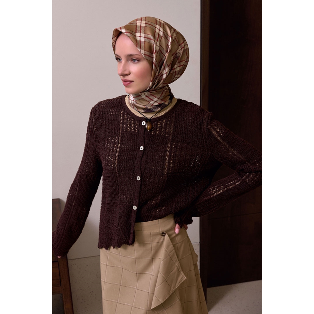 Belli Twill Saf İpek Eşarp - 2026-2027 Sonbahar-Kış 4421D (T)