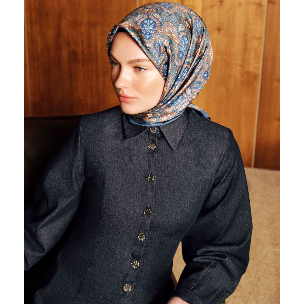 Armine Dj Sura Saf İpek Eşarp - 2026-2027 Sonbahar-Kış 9609D (S)