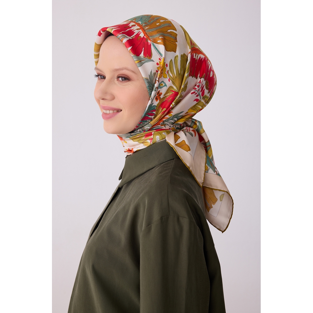 Belli Twill Saf İpek Eşarp 2026 Yaz Sezonu 4323D (T)