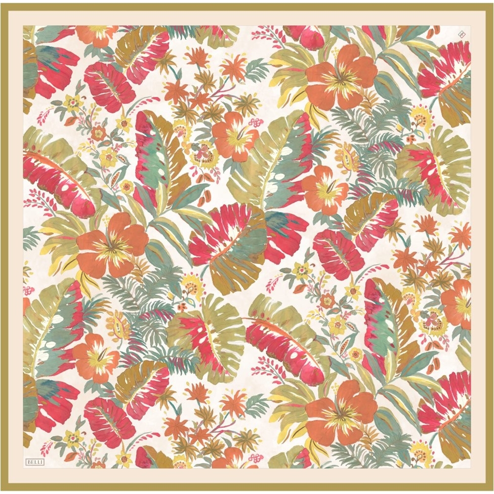 Belli Twill Saf İpek Eşarp 2026 Yaz Sezonu 4323D (T)