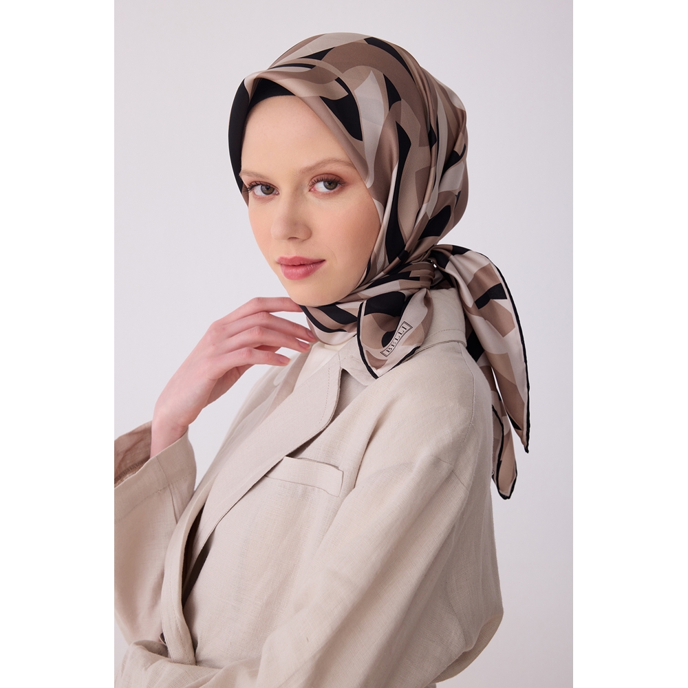 Belli Twill Saf İpek Eşarp 2026 Yaz Sezonu 4327D (T)