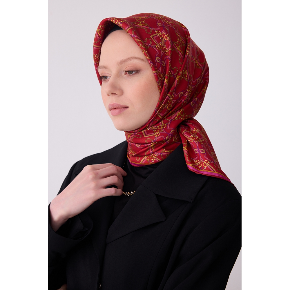 Belli Twill Saf İpek Eşarp 2026 Yaz Sezonu 4328D (T)