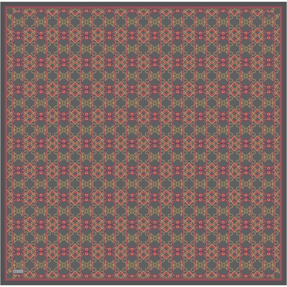 Belli Twill Saf İpek Eşarp 2026 Yaz Sezonu 4328D (T) - Renk-05