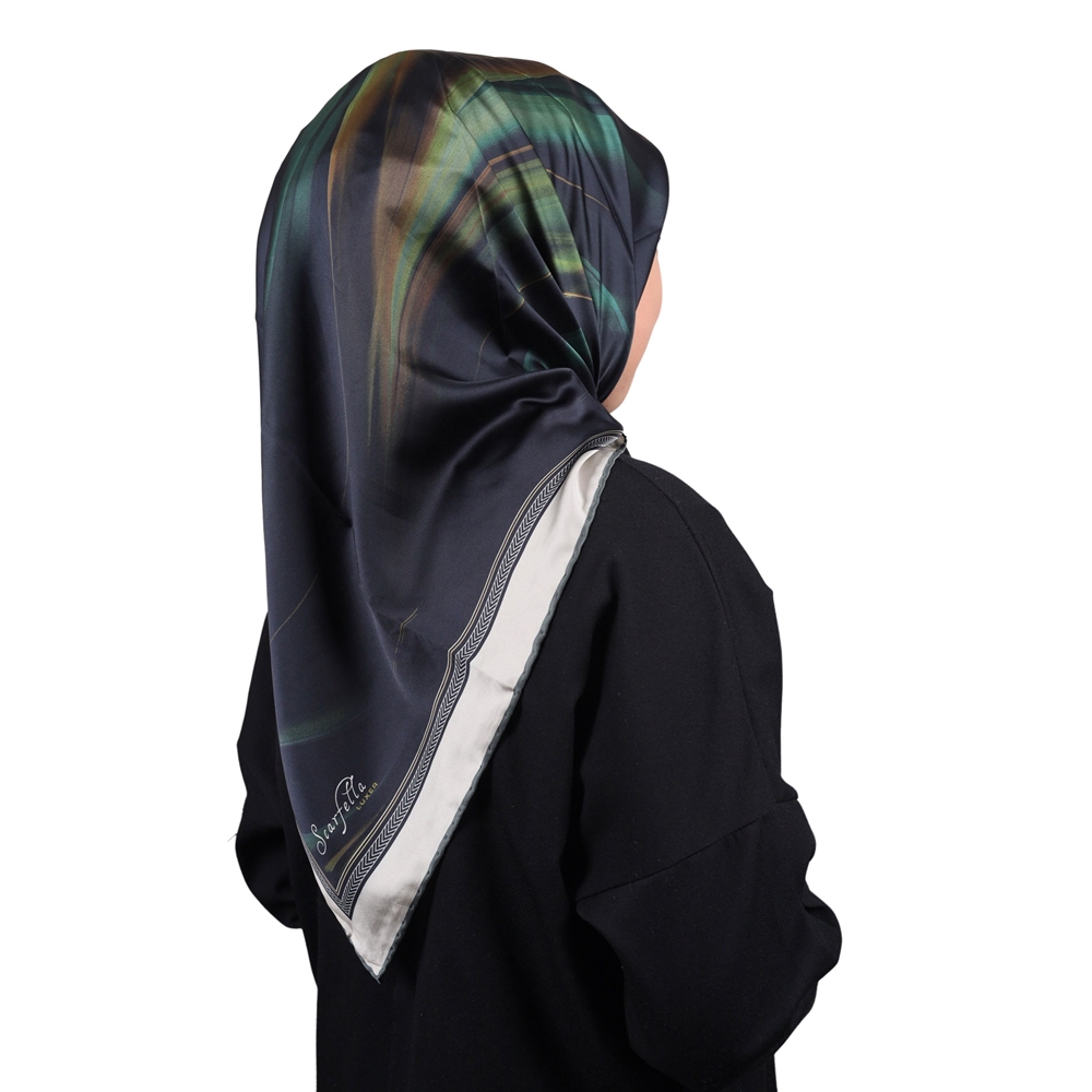 Scarfella Luxer Desenli Rayon Eşarp - Desen-03 - Renk-08