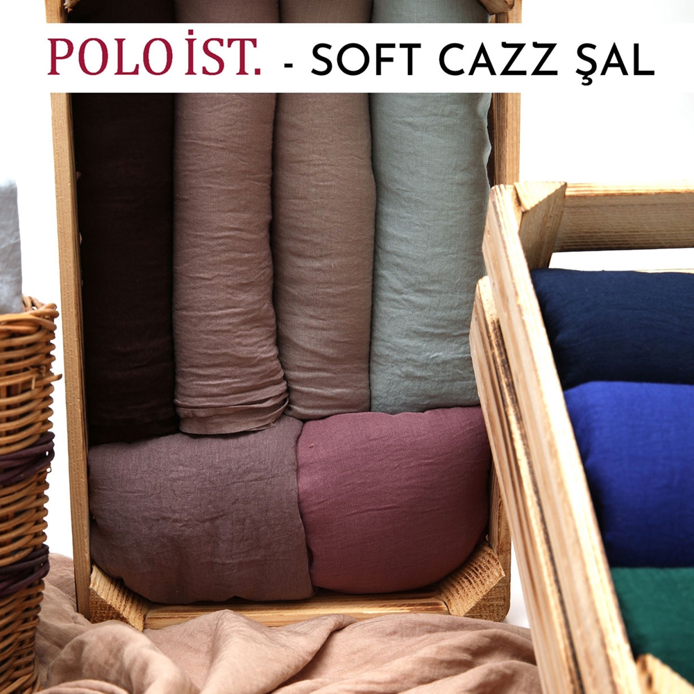 Poloist Düz Renk Soft Caz Şal - Desen-03