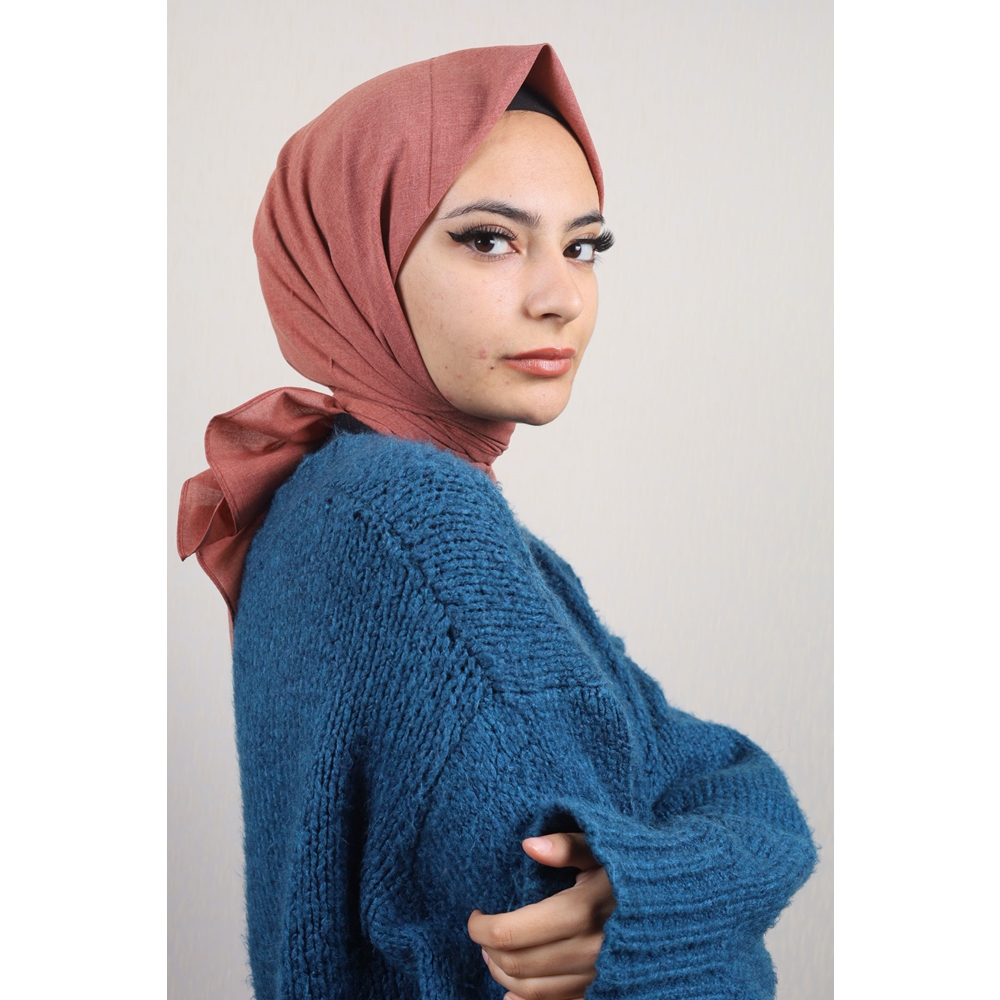 Shawl Secret Düz Renk Coton Eşarp - Desen-01