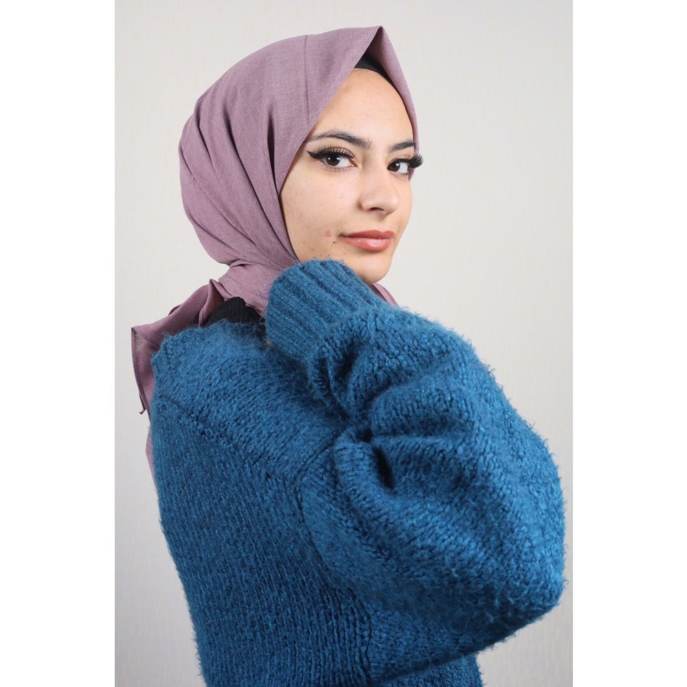 Shawl Secret Düz Renk Coton Eşarp - Desen-01