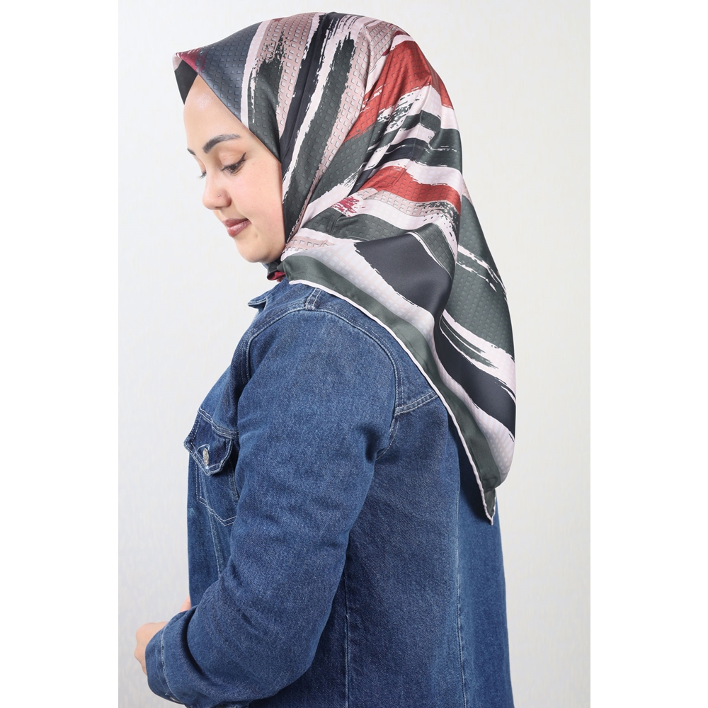 Cazz Scarf Desenli Tivil Eşarp - Desen-01