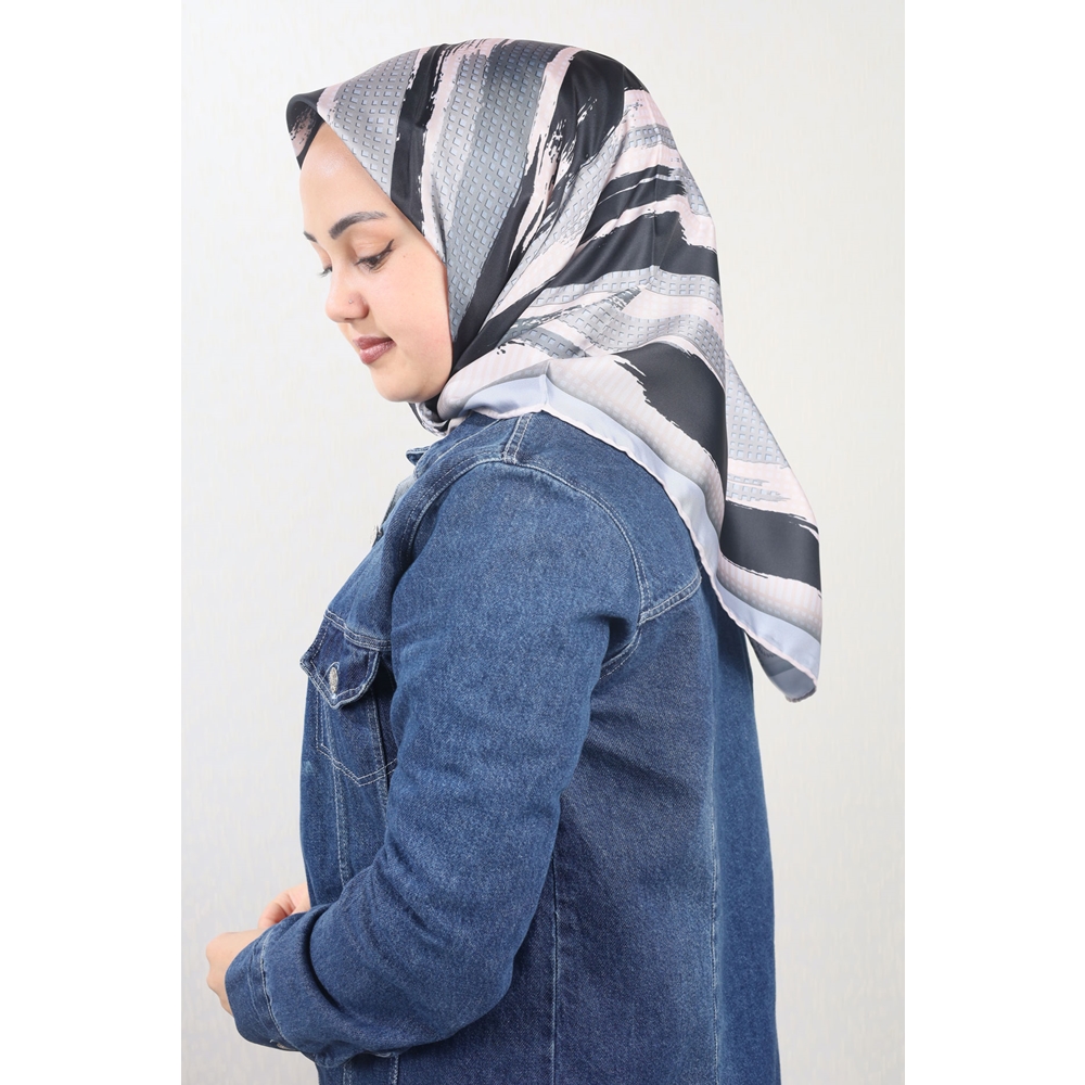 Cazz Scarf Desenli Tivil Eşarp - Desen-01