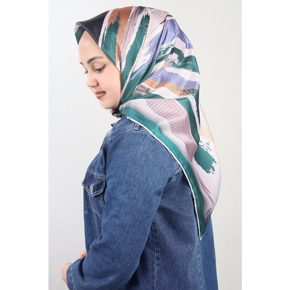 Cazz Scarf Desenli Tivil Eşarp - Desen-01