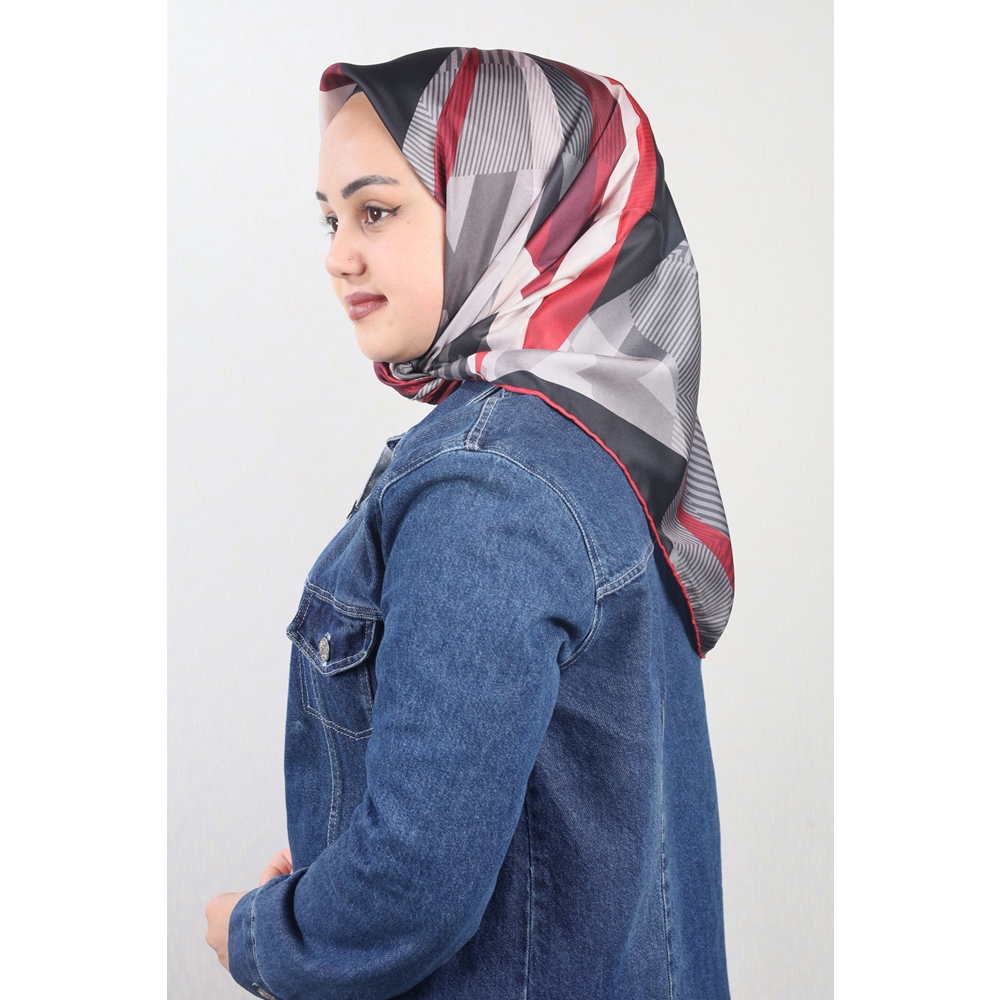 Cazz Scarf Desenli Tivil Eşarp - Desen-02 - Renk-09