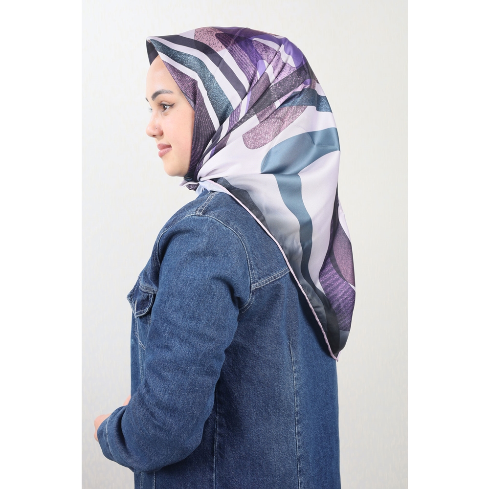 Cazz Scarf Desenli Tivil Eşarp - Desen-04 - Renk-13