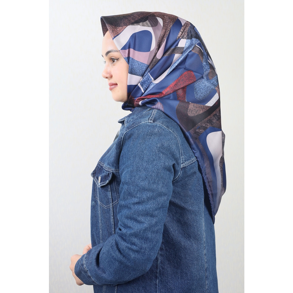 Cazz Scarf Desenli Tivil Eşarp - Desen-04 - Renk-13