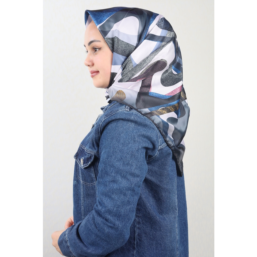 Cazz Scarf Desenli Tivil Eşarp - Desen-04 - Renk-13