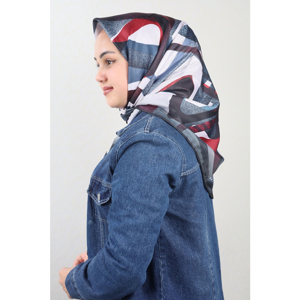 Cazz Scarf Desenli Tivil Eşarp - Desen-04 - Renk-13