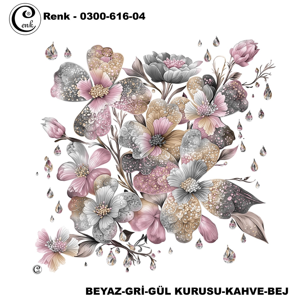 Cenk Desenli Oyalık Yazma - 0300-616 - Renk-02