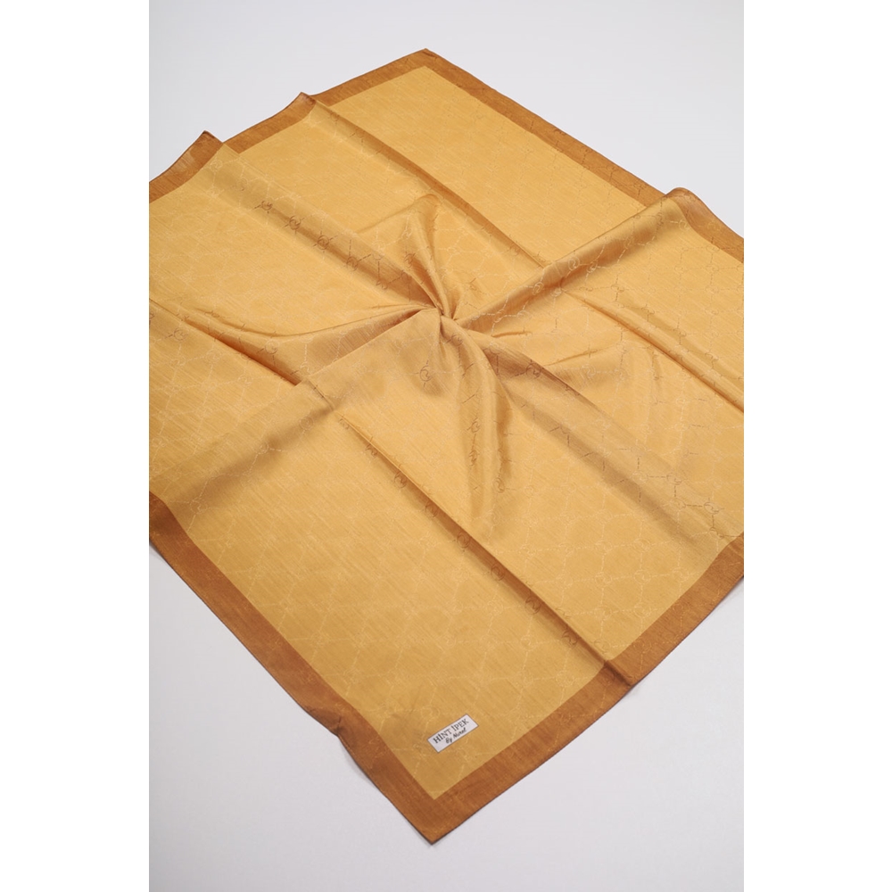 Hint İpek Kendinden Desenli Monogram Eşarp - Desen-07