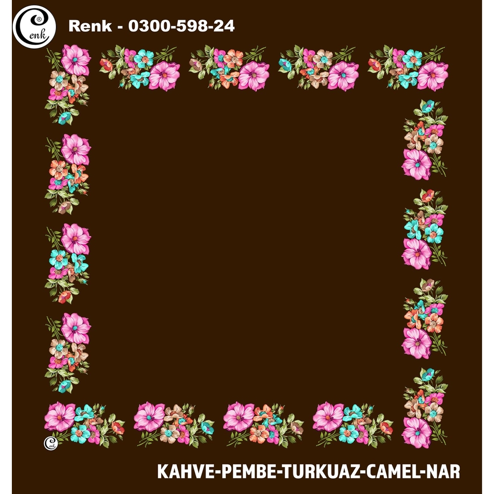 Cenk Desenli Oyalık Yazma - 0300-598