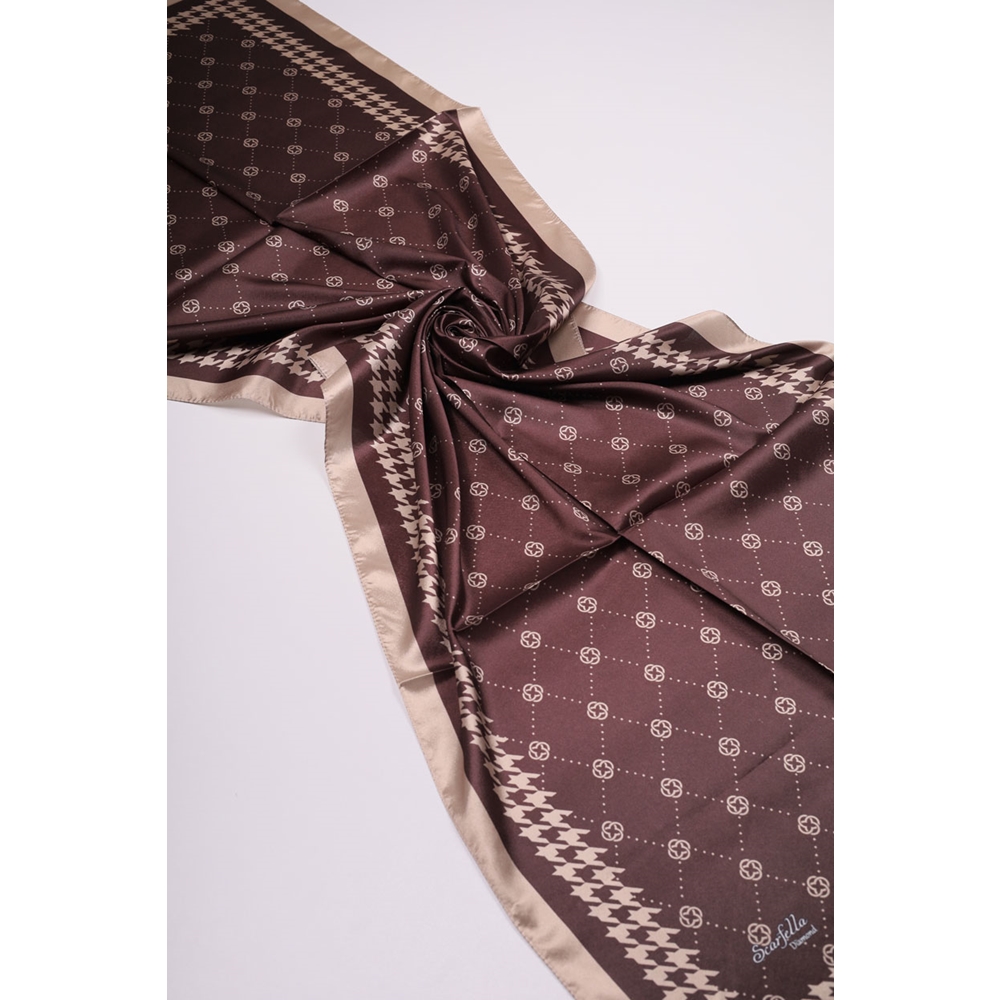 Scarfella Desenli Diamond Şal - Desen-01