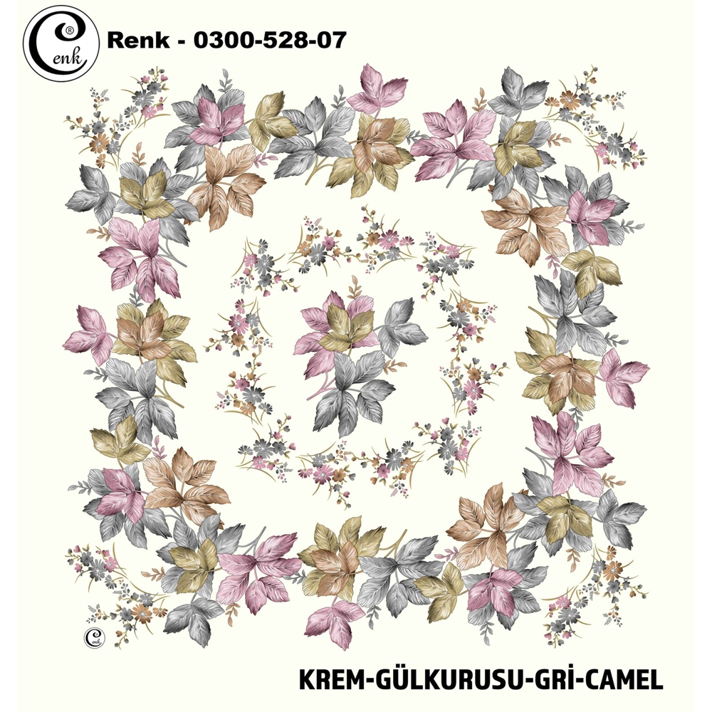 Cenk Desenli Oyalık Yazma - 0300-528