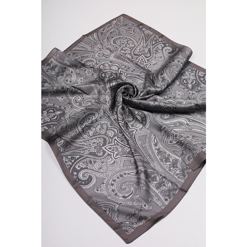 Hint İpek Desenli Vual Eşarp - Desen-02 - Renk-05