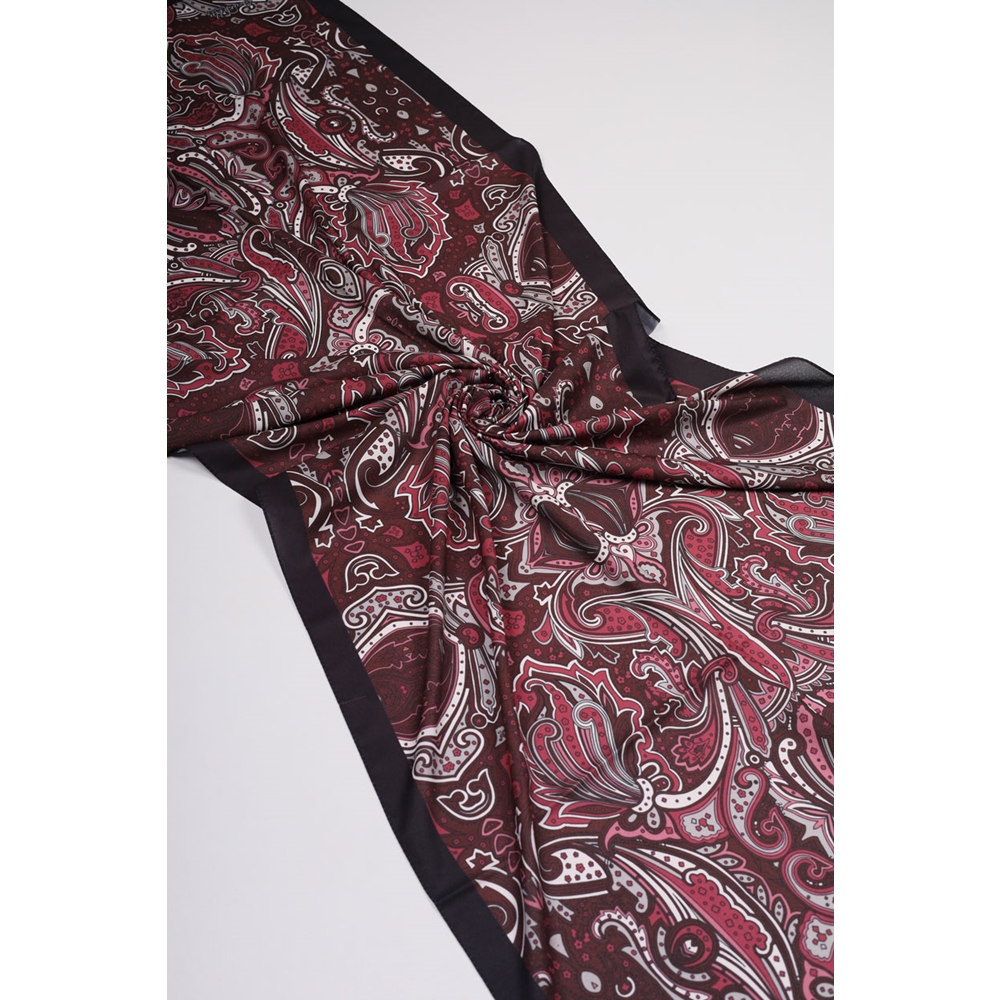 Scarfella Desenli Silk Licra Şal - Desen-03