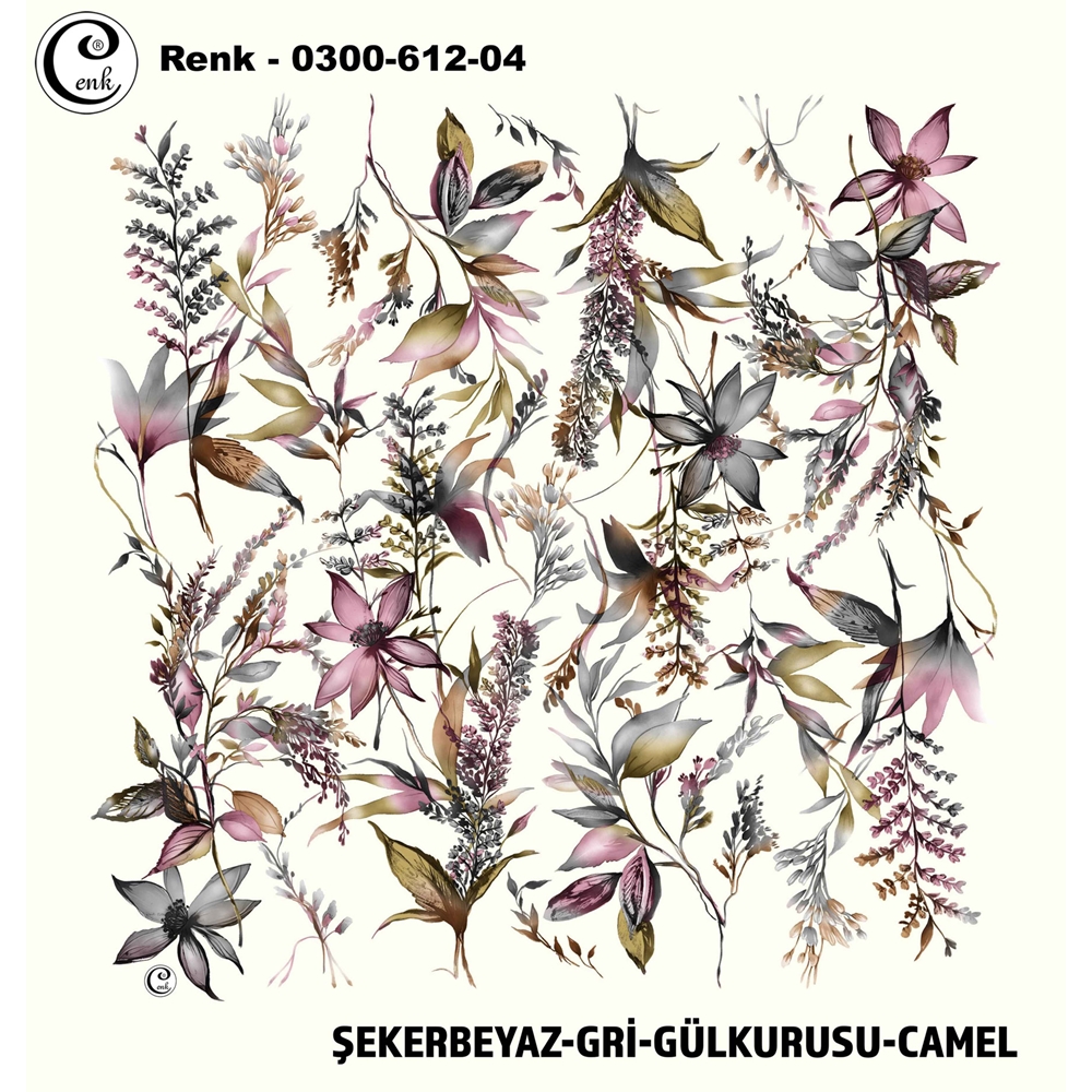Cenk Desenli Oyalık Yazma - 0300-612 - Renk-01