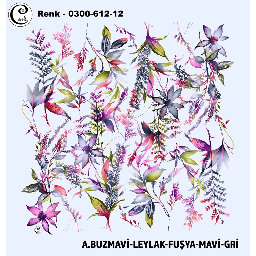 Cenk Desenli Oyalık Yazma - 0300-612 - Renk-01